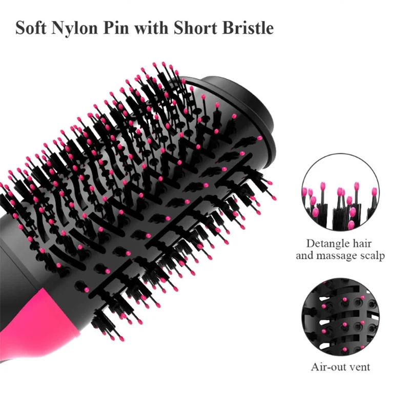 Cepillo de aire caliente, peine, cepillo para el cabello para mujer, secador de cabello profesional, cepillo para el cabello, secador de cabello de viaje, peine, cepillo secador de cabello, peine eléctrico