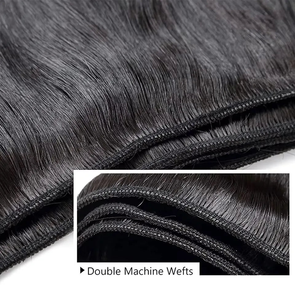 Extensiones de cabello humano 100% virgen, color natural, brasileño, 12A, 40 pulgadas, venta al por mayor, economicas